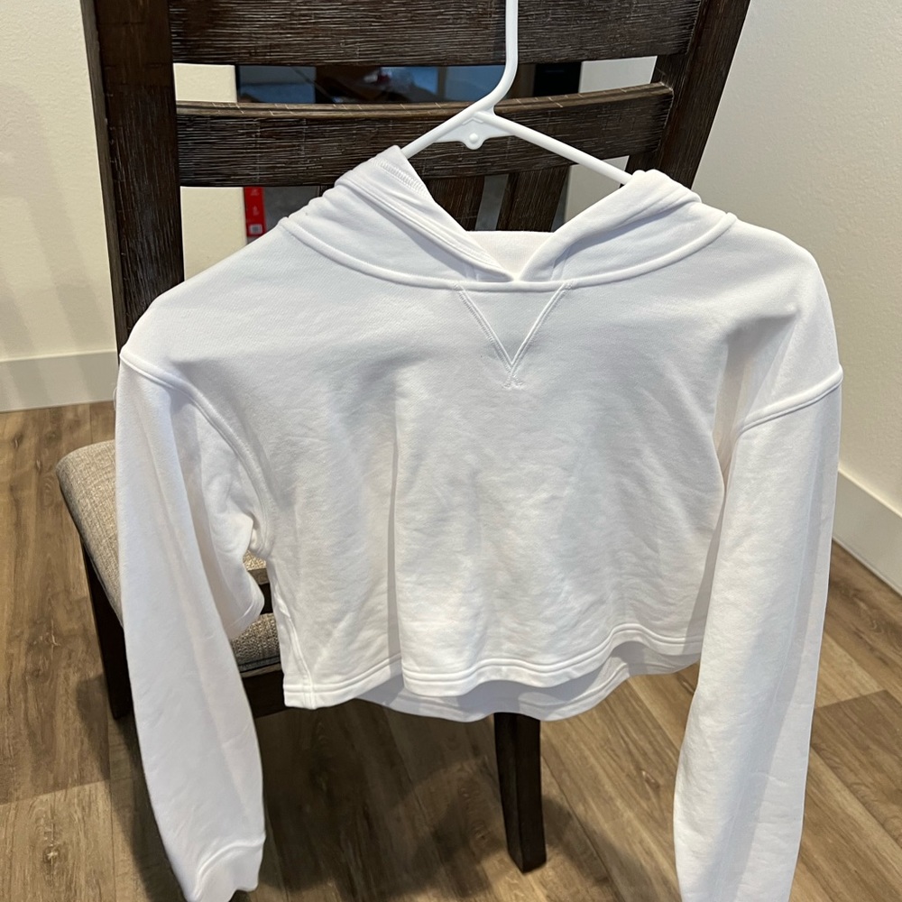 Lululemon all yours cropped hoodie white